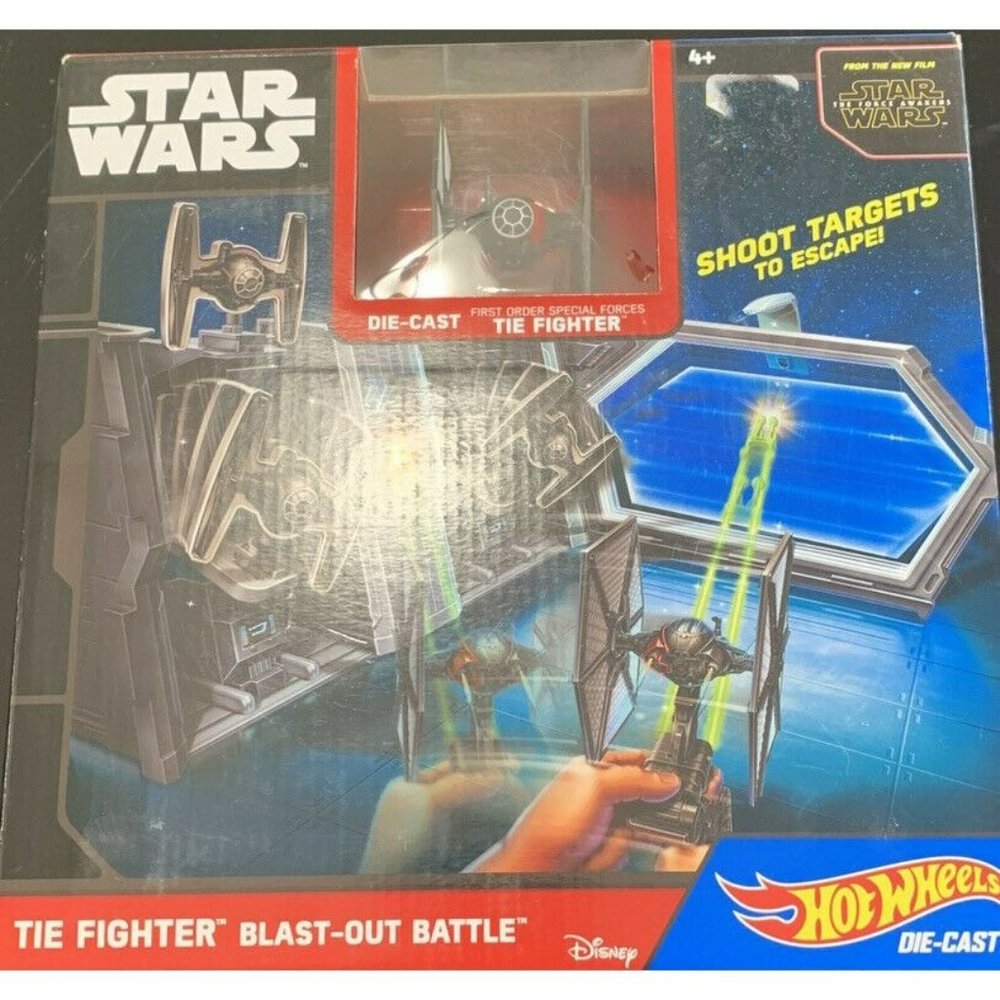 Hot Wheels Star Wars: Force Awakens First Order Tie Fighter Blast out Battle Set
